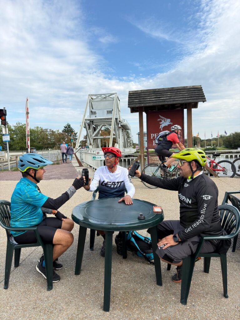 A toast at Pegasus Bridge – MTBSPAIN